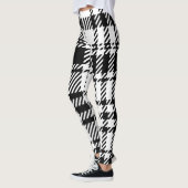 Klassiek zwart-wit geplakt leggings (Links)