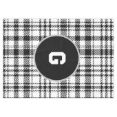 Klassiek zwart-wit geplakt tafelkleed (Voorkant (Horizontaal))