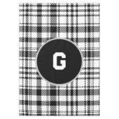 Klassiek zwart-wit geplakt tafelkleed (Voorkant)