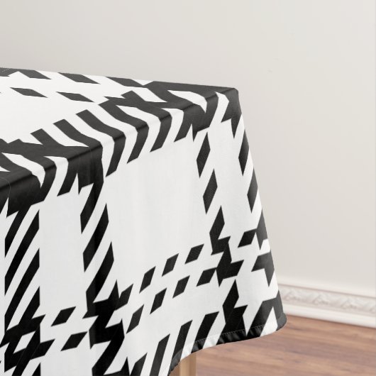 Klassiek zwart-wit geplakt tafelkleed (Voorbeeld)