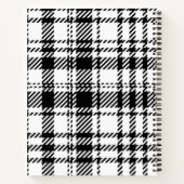  Klassiek zwart-wit geruit  Notitieboek (Achterkant)