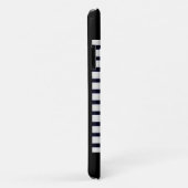 klassiek zwart wit gestreepte iPhone / iPad hoesje (Achterkant/rechts)