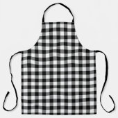 Klassiek zwart wit Gingham check patroon Schort (Voorkant)