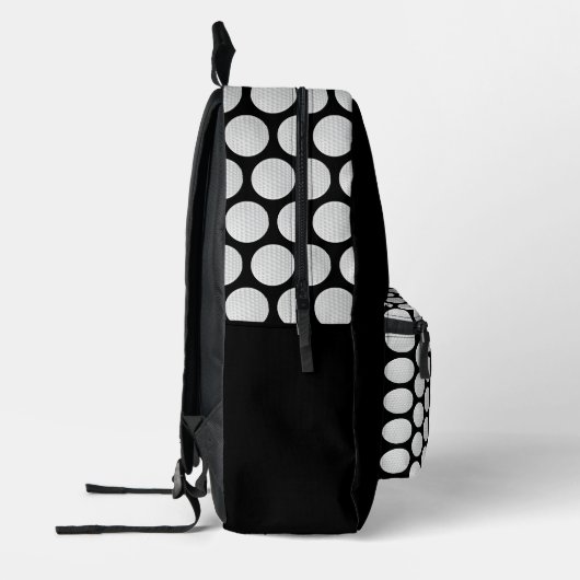 Klassiek zwart-wit golfbal patroon bedrukte rugzak (Links)