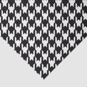 Klassiek zwart-wit-houndstoothatroon tissuepapier (Detail)