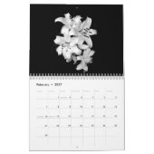 Klassiek zwart-wit kalender (Feb 2027)