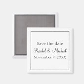 Klassiek zwart-wit magneet (Voorkant / Achterkant)