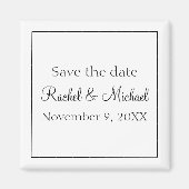 Klassiek zwart-wit magneet (Voorkant)