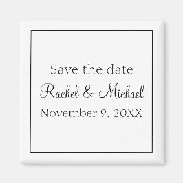 Klassiek zwart-wit magneet