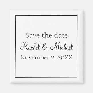 Klassiek zwart-wit magneet