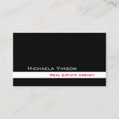 Klassiek zwart-wit met fotoprofessional visitekaartje (Voorkant)