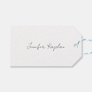 Klassiek Zwart & Wit Minimalistisch Professioneel Cadeaulabel