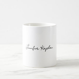 Klassiek Zwart & Wit Minimalistisch Professioneel Koffiemok