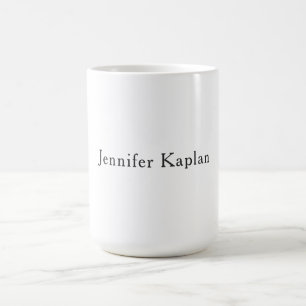 Klassiek Zwart & Wit Minimalistisch Professioneel Koffiemok