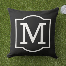 Klassiek zwart-wit monogram met haakje