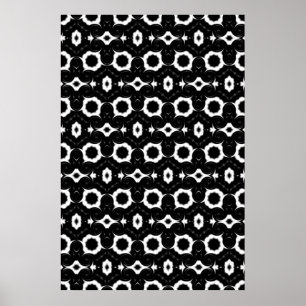 Klassiek zwart-wit ontwerp poster