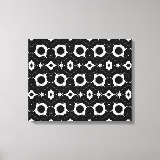 klassiek zwart-wit ontwerpcanvas canvas afdruk (Voorkant)