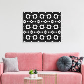 klassiek zwart-wit ontwerpcanvas canvas afdruk (Insitu (Woonkamer))