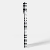Klassiek zwart & wit PLaid Case-Mate iPhone Case (Achterkant / Links)