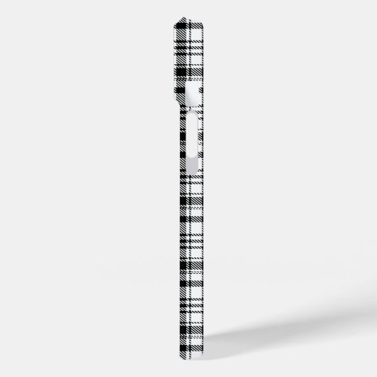 Klassiek zwart & wit PLaid Case-Mate iPhone Case (Achterkant / Links)