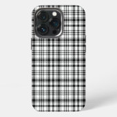 Klassiek zwart & wit PLaid iPhone Hoesje (Achterkant)