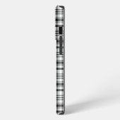 Klassiek zwart & wit PLaid iPhone Hoesje (Linkerkant)