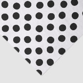Klassiek zwart-wit poladot-papier tissuepapier (Detail)