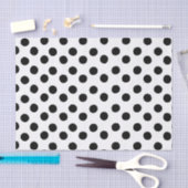 Klassiek zwart-wit poladot-papier tissuepapier (Craft)