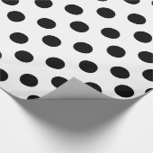 Klassiek zwart-wit pooldot papier (Hoek)