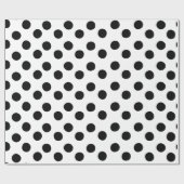 Klassiek zwart-wit pooldot papier (Vlak)