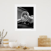 Klassiek zwart-wit poster (Keuken)