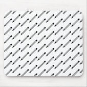 Klassiek zwart-wit potlood muismat (Voorkant)