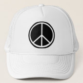 Klassiek zwart-wit ruitteken trucker pet (Voorkant)