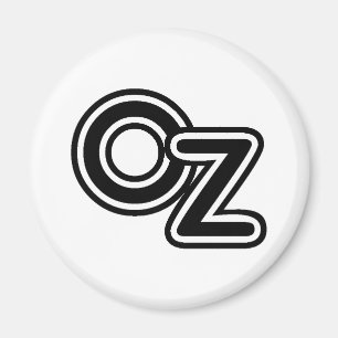 Klassiek zwart-wit sprookje van de Tovenaar van Oz Magneet