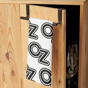 Klassiek zwart-wit sprookje van de Tovenaar van Oz Theedoek
