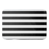 Klassiek zwart-wit striped patroon badmat (Voorkant)