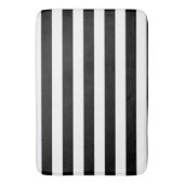 Klassiek zwart-wit striped patroon badmat (Voorkant Verticaal)