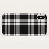 klassiek Zwart wit tartan plaid Case-Mate iPhone Case (Achterkant (horizontaal))