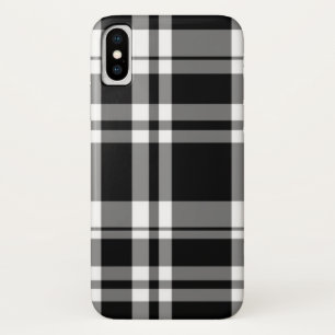 klassiek Zwart wit tartan plaid Case-Mate iPhone Case