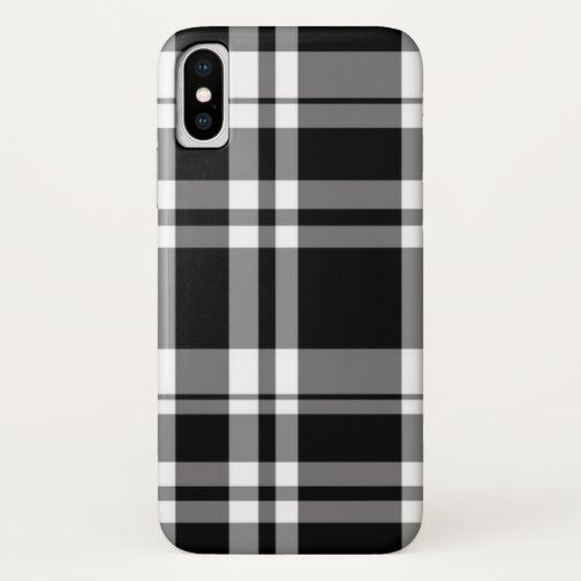 klassiek Zwart wit tartan plaid Case-Mate iPhone Case (Achterkant)