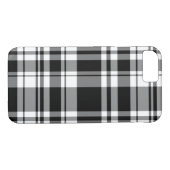klassiek Zwart wit tartan plaid Case-Mate iPhone Case (Achterkant (Horizontaal))