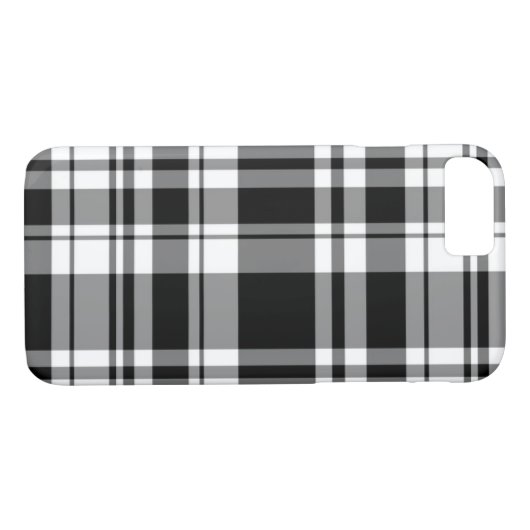 klassiek Zwart wit tartan plaid Case-Mate iPhone Case (Achterkant (Horizontaal))