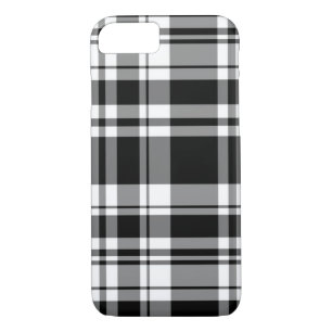 klassiek Zwart wit tartan plaid Case-Mate iPhone Case