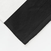 Klassiek zwart-wit verticaal gestreept fleece deken (Hoek)