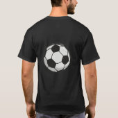 Klassiek zwart-wit voetbal T-shirt (Achterkant)