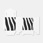 Klassiek zwart-wit zebra patroon bedankdoosjes (Uitgevouwen)
