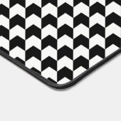 Klassiek zwart-witpatroon bureaumat (Hoek)