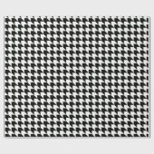 Klassiek zwart-witpatroon cadeaupapier (Vlak)