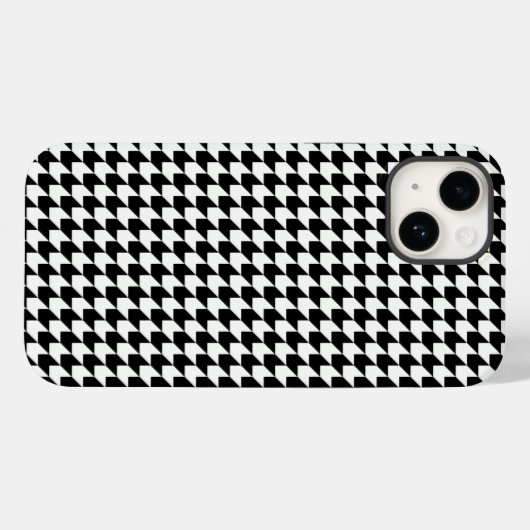 Klassiek zwart-witpatroon Case-Mate iPhone case (Achterkant (horizontaal))