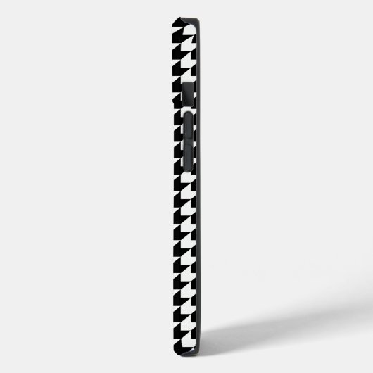 Klassiek zwart-witpatroon Case-Mate iPhone case (Achterkant / Links)